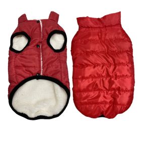 Winter Pet Coat Dog Fleece-lined Waterproof Windproof Vest