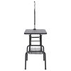 vidaXL Adjustable Dog Grooming Table with 1 Loop and Basket