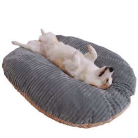 Kennel Four Seasons Universal Floor Mat Dog Mattress Pet Removable And Washable Sleeping Double-sided Mat (Option: XL-Dog mat+bone pillow)