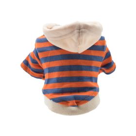 Pet Casual Striped Sweater Warm (Option: orange-L)