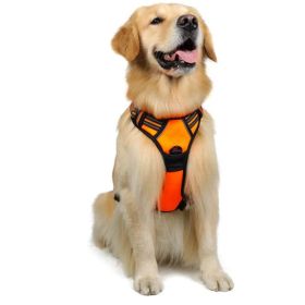Dog Hand Holding Rope Reflective Vest (Option: orange-XL)